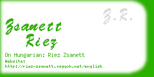 zsanett riez business card